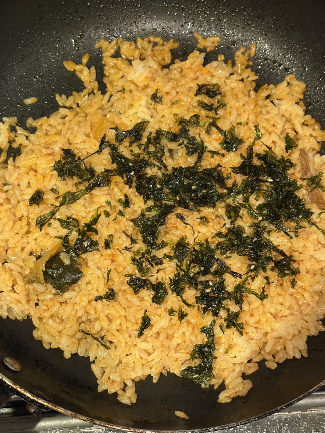 海苔をふりかけて完成