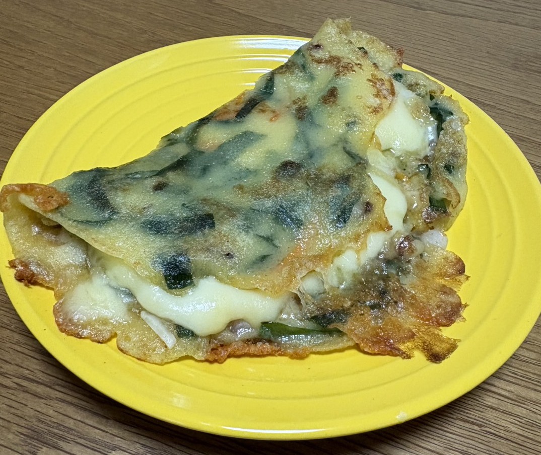 完成したチーズチヂミ